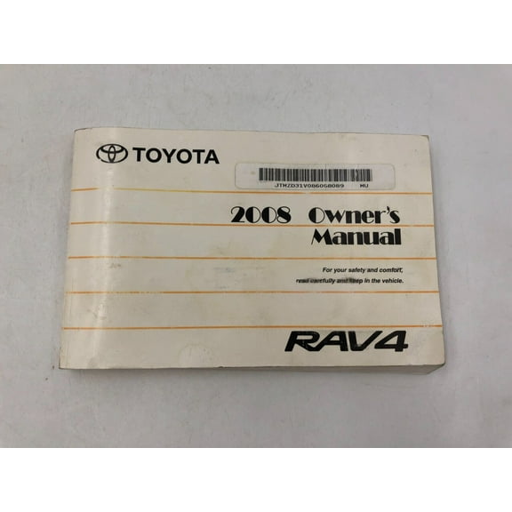 2006 Toyota RAV4 Owners Manual Handbook OEM B03B54044