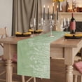 thumbnail image 2 of Table Runners 120 Inches Long Dress Scarves, Sage Green Wildflowers Farmhouse Coffee/Dining/Kitchen Table Runner for Living Room, Modern Floral Butterfly Plant 13x120 Inch, 2 of 9