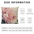 thumbnail image 6 of COMIO Hello Spring Throw Pillow Covers Watercolor Pink Rose Flowers Floral Leaves Cushion Case Set of 2 for Home Sofa Bed Couch Decorative (2pc Pink Rose) White, 6 of 6