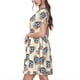 thumbnail image 2 of Disketp 70s Disco Ball para Vestido de Manga Corta para Mujeres, Vestidos de Verano para Mujeres, Casual y Holgado para la Playa, 2 of 6