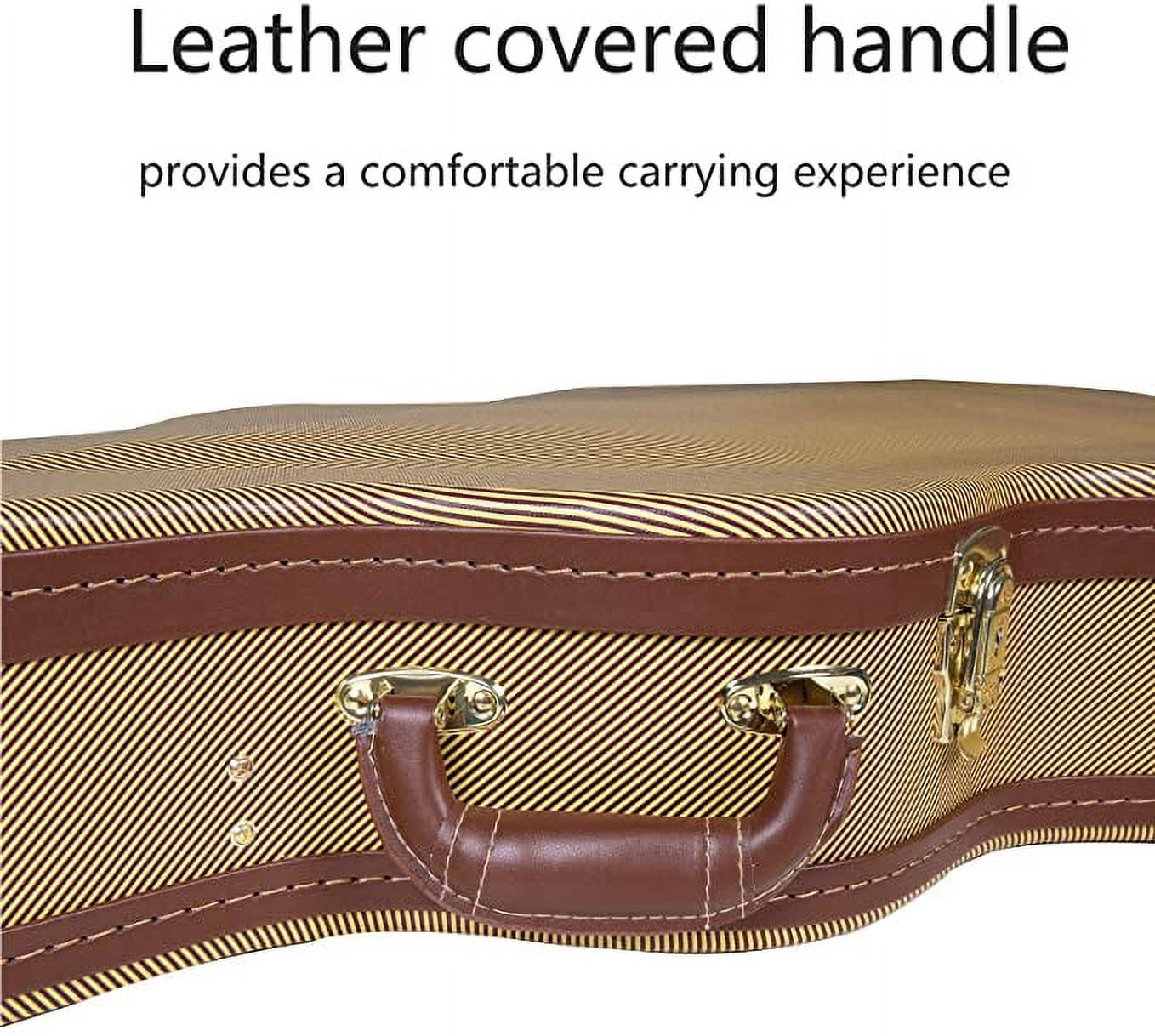 Crossrock Electric Guitar Case for Telecaster and Stratocaster Style,Vinyl Tweed