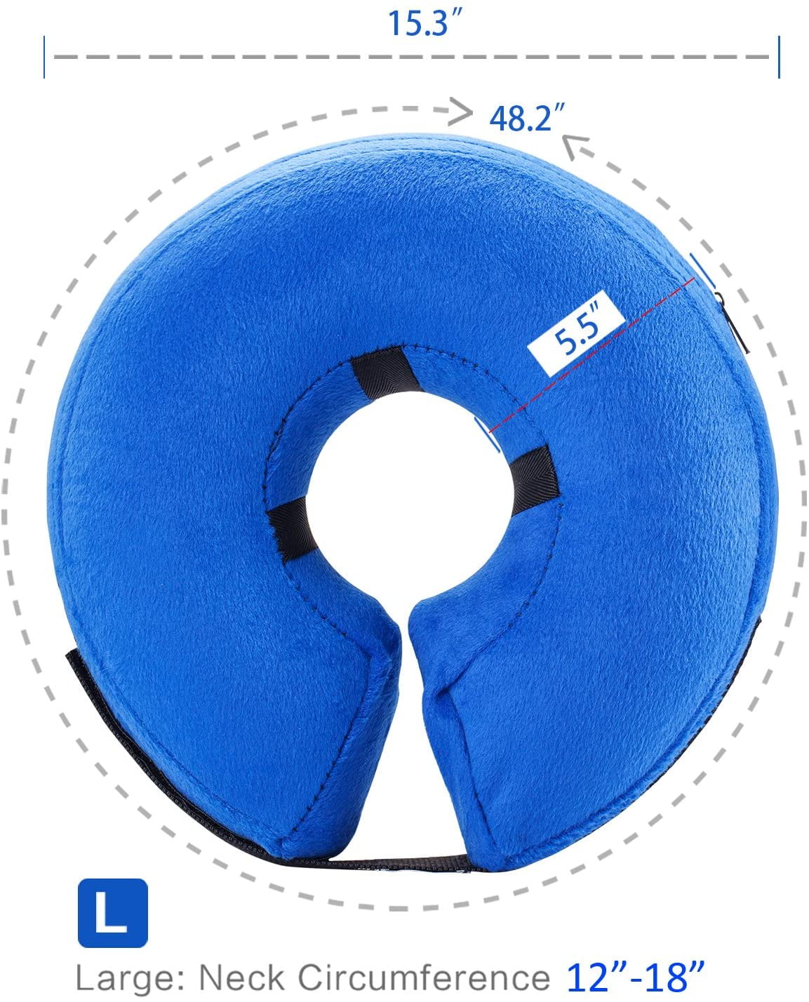 Protective Inflatable Collar for Dogs and Cats Soft Pet Recovery
