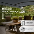 thumbnail image 2 of ALEKO 16' x 10' Grey Retractable Motorized Patio Awning Sunshade, 2 of 7