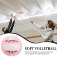 thumbnail image 3 of UPOUART Training Equipment Soft Volleyball PU Pink Indoor Use Standard 5 Machine-sewn Construction 1Pcs, 3 of 8
