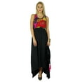 thumbnail image 3 of Bimba Women Long Dress Asymmetrical Casual Gown Elastic Waist Casual Wear, 3 of 6