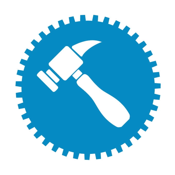 Hammer Vinyl Graphic Large Azul