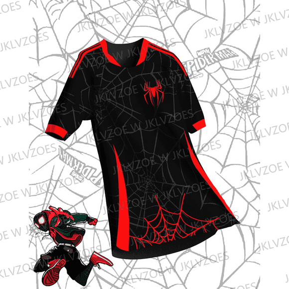 2024 New Arriavl The Spider Man Miles Morales Summer Football Special Commemorative Edition Design Edition Jersey Design Aoxiang