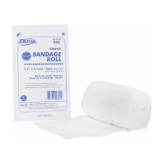 Dukal Fluff Bandage Roll Dukal Cotton 6-Ply 4-1/2 Inch X 4-1/10 Yard Roll Shape Sterile, 1 Each