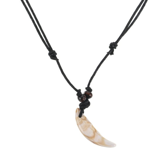 WHAMVOX Wolf Fang Necklace Fashionable Tooth Pendant Man