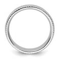 thumbnail image 4 of Sterling Silver Rope Edge Design Wedding Band Ring, 4 of 5