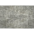 thumbnail image 2 of Addison Rugs Mayfield Washable Transitional Diamond Gray Rectangle Rug, 1'8" x 2'6", 2 of 5