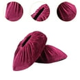 thumbnail image 6 of AMLESO Washable Shoe Cover Breathable Reusable Shoe Covers for Office Outdoor Women Men dark red, 6 of 10