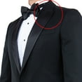 thumbnail image 3 of Mens Black Tuxedo, Jacket Slim Fit Peak Lapel, 3 of 4
