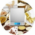 thumbnail image 2 of Digital Food Kitchen Scale, Multifunction Scale Measures in Grams and Ounces 2 Trays, 6 Units, 2 of 7