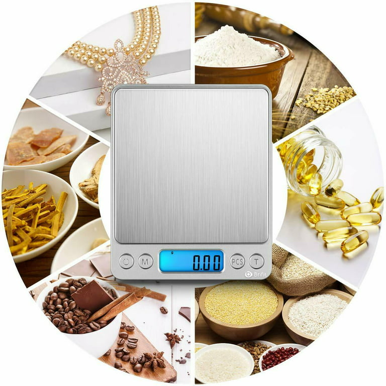 Digital Weight Scale Kitchen Jewelry Gold Grain Food MiniSize Gram 3000g x  0.1g