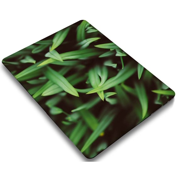 KSK KAISHEK Compatible MacBook Pro 15 inchs Case 2016-2019 Released Model A1990 A1707, Plastic Hard Shell Case + Black Keyboard Cover, Plants series 0542