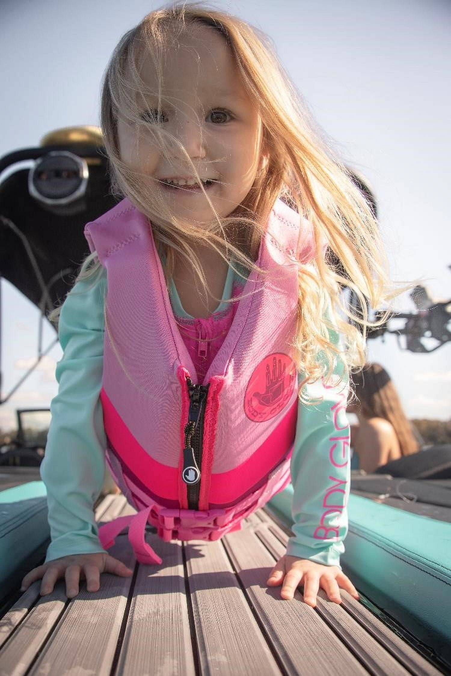 Body Glove Child's Neoprene PFD Life Jacket and Vest, Girl, 33-55 lbs., Pink
