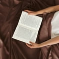 thumbnail image 7 of CGK Linens 4-Piece Ultra Soft & Comfy Hotel Luxury Sheet Set - Full Size Cooling Bed Sheet Fits 8"-16" Mattresses, Brown, 7 of 7