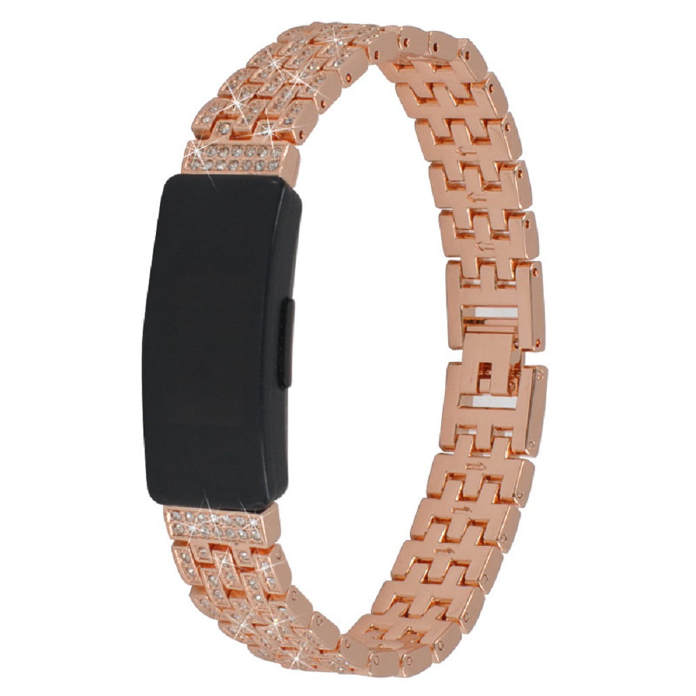 Fitbit inspire/inspire HR Replacement Diamond Metal Strap Elegant Wrist Band X 