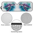 thumbnail image 5 of Uorisanigo Windshield Sun Shade for Jeep, Inked Sea Turtle Car Sunshade for 2007-2023 Wrangler Rubicon Sahara TJ JK JKU 2 & 4 Door,Sunshade Windshield Cover,UV Ray & Heat Block Shade Covers, 5 of 7