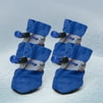 thumbnail image 1 of Zhuge Botas protectoras para patas de perro, zapatos de invierno antideslizantes para perros con correas reflectantes para perros pequeños y medianos, tamaño 6,4 piezas, azul, 1 of 4