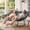 Dark Gray, variant on BaPiPro Oversized 2 Person Papasan Rocking Chair, Thick Cushion Outdoor Rocking Loveseat, Double Egg Rocker with Wood Grain Base for Patio Porch Backyard, 440 LBS Weight Capacity, Dark Gray