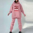 thumbnail image 1 of Puntoco Mujer Estampado De Navidad Invierno Felpa Moda Casual Con Capucha Manga Larga Pantalones De Dedo Con Fugas Suéter Cepillado Dos Liquidación Puntoco Puntoco-4533, 1 of 6
