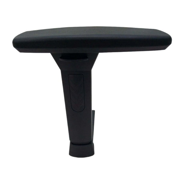 Brazos para silla de juego 3D de 6,3 pulgadas de alto, ligeros, resistentes, accesorios de repuesto Negro