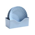 thumbnail image 2 of Creative Shell Snack Plates Small Dishes Desktop Food Trays for Nuts Crumbs Home Dining Tableware Set, Blue, 2 of 8
