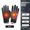 thumbnail image 2 of Heated Gloves for Men Women, Touchscreen Winter Warm Gloves for Cold Weather Work USB Powered, Electric Heating Mittens Waterproof Windproof Thermal Warm Winter Gifts for Skiing Cycling, 2 of 9