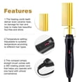 thumbnail image 3 of Al Presionar El Cepillo Portátil De Peine De Prensa Caliente Para Cabello Afro, Hombres, Mujeres, AU Golden Sunnimix plancha de pelo con peine caliente, 3 of 8