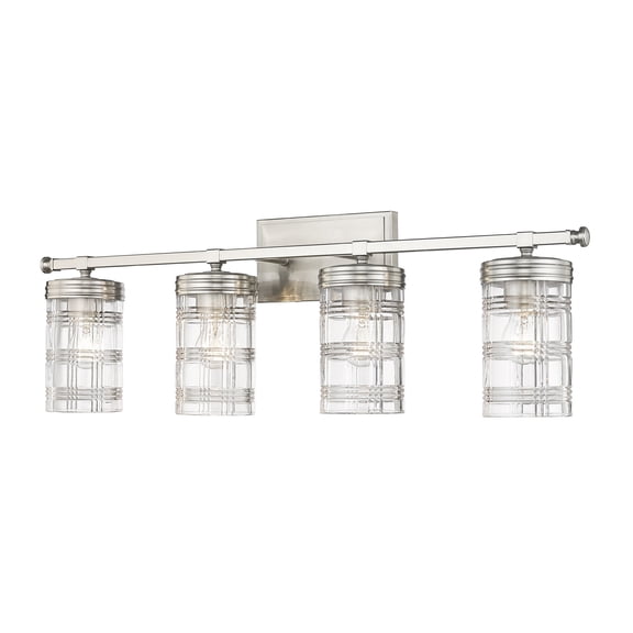 344-4V-BN-Z-Lite-Archer - 4 Light Bath Vanity-11 Inches Tall and 32.75 Inches Wide-Brushed Nickel Finish