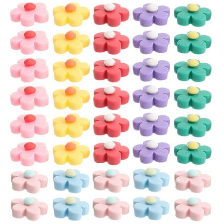 

100Pcs Resin Charms DIY Flower Charms Mini Flower Ornament Flatback Flower Charms for Craft Making