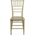 thumbnail image 5 of YYEAN Mahogany Resin Stacking Chiavari Chair 18.5"D x 15.75"W x 36.5"H-Gold, 5 of 11