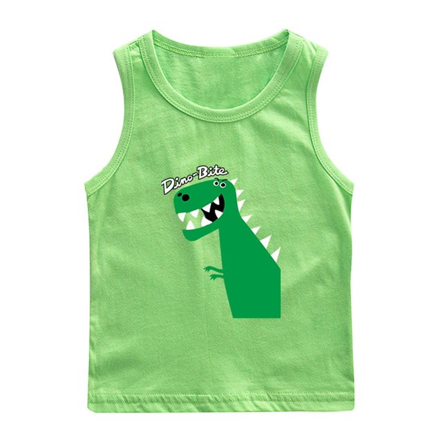 VOAVEKE T-Shirt d'Été Uni pour Tout-Petits, Haut Décontracté pour Enfants, T-Shirt de Base à Col Rond Mode pour Enfants, Haut Sans Manches pour Garçons