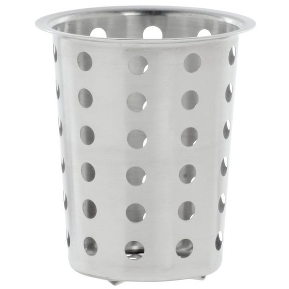 HUBERT® Perforated Silverware Cylinder Stainless Steel - 4 1/2"Dia x 5 1/2"H