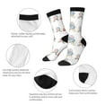 thumbnail image 3 of Rateoe Animals in Transport for Women Casual Calf Socks - Cute Crew Socks - Thin Soft Above Ankle Socks Size 5-11, 3 of 6