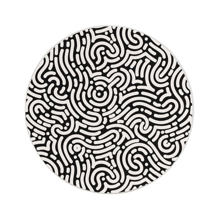 

Circular Drink Coasters Set Rounded Maze Background Beautiful Home Decor Diatomite Heat-Resistant Diatomite Protect Table Countertop