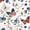 Red White, variant on Manfei Cute Highland Cow 7-Piece Twin Bedding,American Flag Bowtie Bedding Comforter Set,Brown,Light Gray Reversible