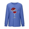 thumbnail image 5 of Pntutb - Sudadera con estampado navideño de manga larga para mujer, informal, a la moda, blusa Pntutb Pntutb-58, 5 of 5