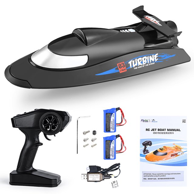 Flytec V009 30km/h Barco de control remoto Impermeable 2.4GHz Barco de velocidad eléctrico RC Ndcxsfigh libre de BPA
