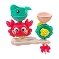 thumbnail image 2 of Loespoir Interactive Bath Shower Toy, Crab Themed Water Wheel Spinner, Happy Bath Time Activity for Sensory Development and Fun, with Multiple Features and Water Effects(Red), 2 of 7