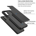 thumbnail image 6 of Ebizware for Samsung Galaxy A13 5G Case, Dual Layer Protective Heavy Duty Shockproof Cell Phone Cover with Anti-Slip Textured Back - Military Protection Bumper - (Black), 6 of 8