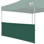 Eurmax Instant Sunwall for 10ftx3ft Pop up Canopy, 1 Pack Forest Green Canopy Sidewall