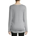thumbnail image 3 of Time and Tru Women's Maternity Long Sleeve V-Neck T-Shirt, 3 of 6