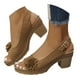 thumbnail image 3 of WILLBEST Sandalias Dama Mujer Zapatos Casuales Cómodos Sandalias De Tacón De Cuña Con Flores Huecas Y Punta Abierta, 3 of 9