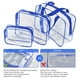 thumbnail image 4 of Kit de neceseres de viaje ROYBENS de PVC transparente, 3 unidades, 4 of 9