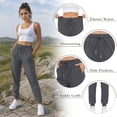 thumbnail image 5 of VDJ Womens Hiking Pants Lightweight Breathable Quick Dry Joggers Elastic Waist Athletic Running pants with Size Pockets Size XXL, 5 of 10
