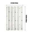 thumbnail image 3 of Flash Deals! Shower Curtain, InsCrazy Bathroom Shower Curtain Proof Printed Shower Curtain Bathroom Curtain Toilet Partition Curtain No Need to Punch Holes to Provide Hook, 3 of 8
