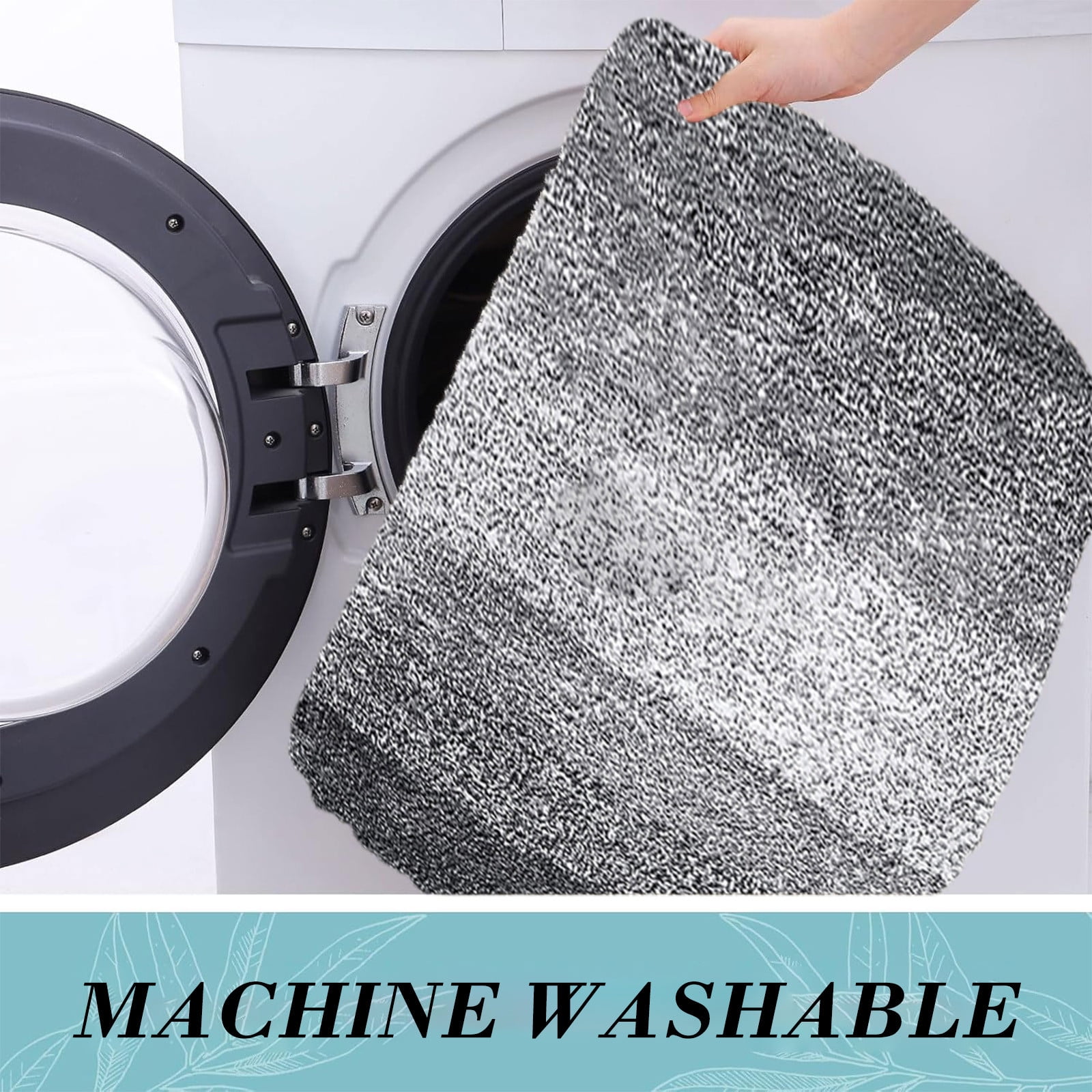 Under $5! InsCrazy Bathroom Rugs Bedroom Mat Flocking Carpet Plushes Rug Bathroom Absorbent Non-Slip Mats Kitchen Foot Mats Machine Wash Bathroom Rugs for Bedroom Bath Tub 20" x 30"